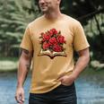 Red Roses Flowers Book Floral Men's Comfort Colors T-Shirt Mustard Red Roses Flowers Book Floral Men's Comfort Colors T-Shirt Mustard