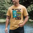 Respect Elders Cellphone Pushing Books In a Wheelchair Men's Comfort Colors T-Shirt Mustard
