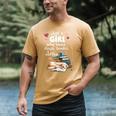 Retro Just A Girl Who Love Dogs Books And Coffee Bookworm Men's Comfort Colors T-Shirt Mustard