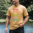 Retro Read Books Lift Heavy Pet Dogs Gym Book Lover Men's Comfort Colors T-Shirt Mustard