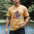 Salem Witch Book Club Bookish Halloween Raccoon Witchcraft Men's Comfort Colors T-Shirt Mustard