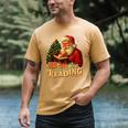 He Sees What You’Ve Been Reading Santa Book Lover Christmas Men's Comfort Colors T-Shirt Mustard He Sees What You’Ve Been Reading Santa Book Lover Christmas Men's Comfort Colors T-Shirt Mustard