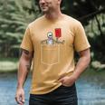 Skeleton Books Read Book Reading Librarian Across America Men's Comfort Colors T-Shirt Mustard