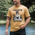 Smutty Spicy Book Smut Reader I Look Better Bent Over A Book Men's Comfort Colors T-Shirt Mustard