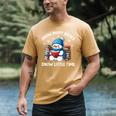 Snow Many Books Snow Little Time Snowman Reading Book Men's Comfort Colors T-Shirt Mustard Snow Many Books Snow Little Time Snowman Reading Book Men's Comfort Colors T-Shirt Mustard