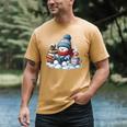Snowman Reading Books Lovers Librarian Bookworm Christmas Men's Comfort Colors T-Shirt Mustard Snowman Reading Books Lovers Librarian Bookworm Christmas Men's Comfort Colors T-Shirt Mustard