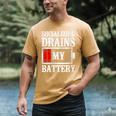 Socializing Drains My Battery Introvert Men's Comfort Colors T-Shirt Mustard Socializing Drains My Battery Introvert Men's Comfort Colors T-Shirt Mustard