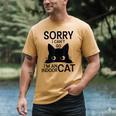 Sorry I Can't Go I'm An Indoor Cat Introvert Cats Men's Comfort Colors T-Shirt Mustard Sorry I Can't Go I'm An Indoor Cat Introvert Cats Men's Comfort Colors T-Shirt Mustard