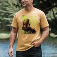 Star Wars The Book Of Boba Fett Neon Boba Fett Lives Poster Men's Comfort Colors T-Shirt Mustard