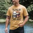 Teacher Bookworm Book Lover Panda Reading Book Librarian Tee Men's Comfort Colors T-Shirt Mustard