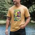 Teenage Mutant Ninja Turtles Retro Neon Comic Book Panels Men's Comfort Colors T-Shirt Mustard