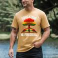 History Education Is Freedom Books Black History Men's Comfort Colors T-Shirt Mustard