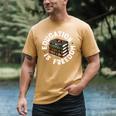 History Education Is Freedom Books Teach Black History Men's Comfort Colors T-Shirt Mustard