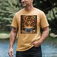History Month Black Afro Girl Women Book Lovers Flower Men's Comfort Colors T-Shirt Mustard