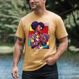 History Woman Reading Book Geometric Girl Educated Men's Comfort Colors T-Shirt Mustard