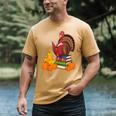 Turkey Reading Books Fall Thanksgiving Teacher Book Men's Comfort Colors T-Shirt Mustard Turkey Reading Books Fall Thanksgiving Teacher Book Men's Comfort Colors T-Shirt Mustard