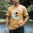 UFO Alien Astronaut Reading Book In Space Men's Comfort Colors T-Shirt Mustard UFO Alien Astronaut Reading Book In Space Men's Comfort Colors T-Shirt Mustard