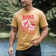 Valentines Book Lover Romance Books Are My Love Language Men's Comfort Colors T-Shirt Mustard