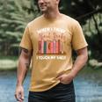 When I Think About Books I Touch My Shelf Bookworm Lovers Men's Comfort Colors T-Shirt Mustard When I Think About Books I Touch My Shelf Bookworm Lovers Men's Comfort Colors T-Shirt Mustard