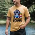 Wild About Reading Book Lover Gorilla Men's Comfort Colors T-Shirt Mustard