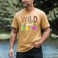 Wild About Reading Library Day Reading Books & Bookworm Men's Comfort Colors T-Shirt Mustard