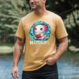 Women's Readsolotl Kawaii Axolotl Reading Book Lover Men's Comfort Colors T-Shirt Mustard