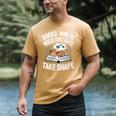 Women's Wild Dreams Reading Giraffe Book Reader Zoo Animals Kids Men's Comfort Colors T-Shirt Mustard