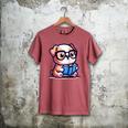 Adorable Book Lover Bulldog With Reading Glasses Cute Raglan Baseball Tee Men's Comfort Colors T-Shirt Crimson Adorable Book Lover Bulldog With Reading Glasses Cute Raglan Baseball Tee Men's Comfort Colors T-Shirt Crimson