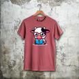 Adorable Book Lover Cow With Reading Glasses Cute Men's Comfort Colors T-Shirt Crimson Adorable Book Lover Cow With Reading Glasses Cute Men's Comfort Colors T-Shirt Crimson