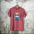 Adorable Book Lover Maine Coon Cat With Reading Glasses Cute Men's Comfort Colors T-Shirt Crimson Adorable Book Lover Maine Coon Cat With Reading Glasses Cute Men's Comfort Colors T-Shirt Crimson