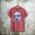 Adorable Book Lover Yeti With Reading Glasses Cute Men's Comfort Colors T-Shirt Crimson Adorable Book Lover Yeti With Reading Glasses Cute Men's Comfort Colors T-Shirt Crimson