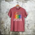 Awesome Like My Daughter Books Floral Proud Mom Women Men's Comfort Colors T-Shirt Crimson Awesome Like My Daughter Books Floral Proud Mom Women Men's Comfort Colors T-Shirt Crimson