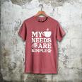 Book Coffee Dog Book My Needs Are Simple Men Women Kids Men's Comfort Colors T-Shirt Crimson Book Coffee Dog Book My Needs Are Simple Men Women Kids Men's Comfort Colors T-Shirt Crimson