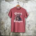 Book Dragon Book Lover Bookworm Book Reader Librarian Men's Comfort Colors T-Shirt Crimson