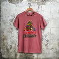 All Booked For Christmas Librarian Reader Xmas Pajama Men's Comfort Colors T-Shirt Crimson