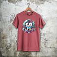 Bookish Penguin Heart A Readers Love Penguins Men's Comfort Colors T-Shirt Crimson