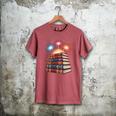 Books Fireworks 4th Of July Bookworm Patriotic Reader Men's Comfort Colors T-Shirt Crimson