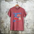 Books Fireworks And Freedom 4th Of July Book Lover Men's Comfort Colors T-Shirt Crimson