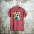 BOOOKS Cute Ghost Reading Books Halloween Men's Comfort Colors T-Shirt Crimson