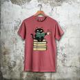 Cat Reading Book Men's Comfort Colors T-Shirt Crimson Cat Reading Book Men's Comfort Colors T-Shirt Crimson