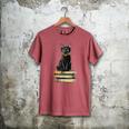 Cat Sitting On Books Men's Comfort Colors T-Shirt Crimson Cat Sitting On Books Men's Comfort Colors T-Shirt Crimson