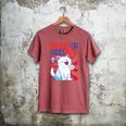 Childless Cat Ladies Vote Kamala Harris Cute Comic Book Cat Men's Comfort Colors T-Shirt Crimson