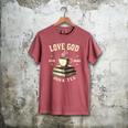 Christian Bookworm Love God Read Books Drink Tea Men's Comfort Colors T-Shirt Crimson