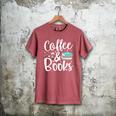 Coffee And Books Men's Comfort Colors T-Shirt Crimson