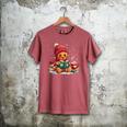 Cozy Gingerbread Christmas Reading Book Xmas Snowflakes Fall Men's Comfort Colors T-Shirt Crimson