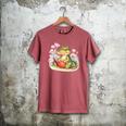 Crocodile Reading Book Watercolor Flowers Kids Men's Comfort Colors T-Shirt Crimson Crocodile Reading Book Watercolor Flowers Kids Men's Comfort Colors T-Shirt Crimson