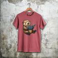Cute Book Sea Otter Men's Comfort Colors T-Shirt Crimson Cute Book Sea Otter Men's Comfort Colors T-Shirt Crimson