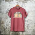 Cute Cat Sleeping On Books Men's Comfort Colors T-Shirt Crimson