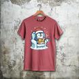 Cute Christmas Penguin Reading Book Cozy Winter Holiday Art Men's Comfort Colors T-Shirt Crimson Cute Christmas Penguin Reading Book Cozy Winter Holiday Art Men's Comfort Colors T-Shirt Crimson