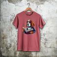 Cute Dog Basset Hound Reading Book Men's Comfort Colors T-Shirt Crimson